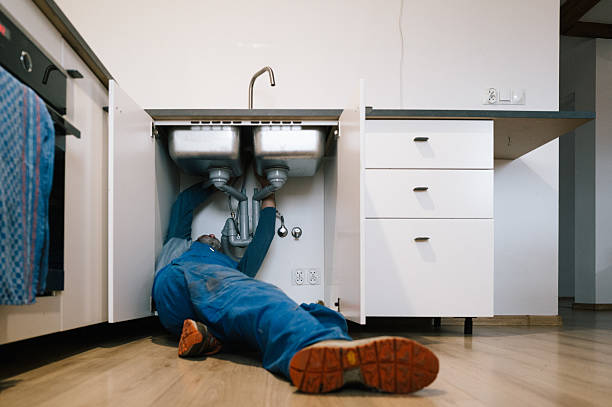 Professional Drain Cleaning technician working in Lexington, WA